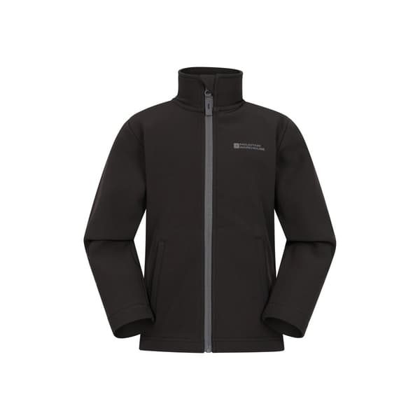 Mountain Warehouse Childrens/Kids Grasmere Soft Shell Jacket Black 11-12 Years