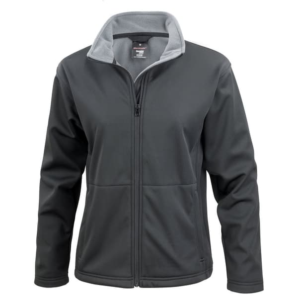 Result Core Womens/Ladies Soft Shell Jacket Black S