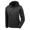 Pikkukuva 1 / 3: Result Genuine Recycled Womens/Ladies Hooded 3 Layer Printable Soft Shell Jacket