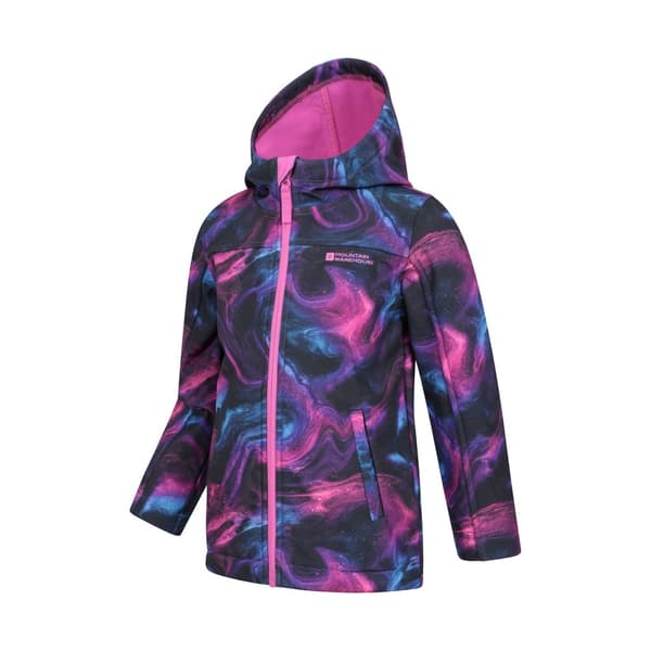 Mountain Warehouse Exodus II Marble Effect - vattenavvisande jacka i mjukt skal för barn/unga