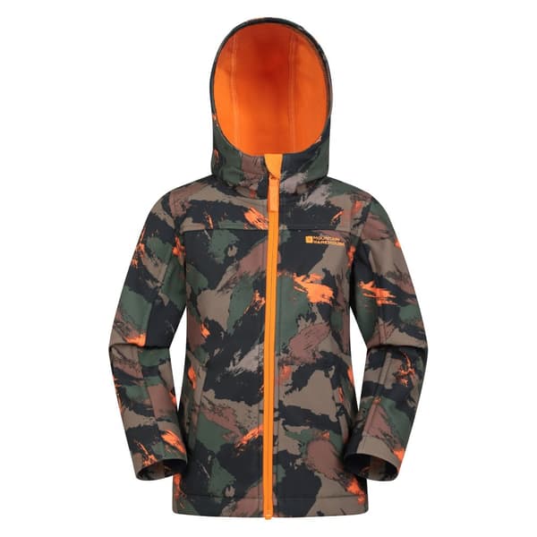 Mountain Warehouse Childrens/Kids Exodus II Camo Water Resistant Soft Shell Jacket