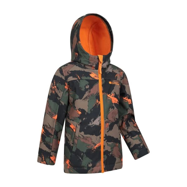 Mountain Warehouse Childrens/Kids Exodus II Camo Water Resistant Soft Shell Jacket