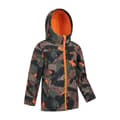 Miniatyrbilde 3 av 4: Mountain Warehouse Childrens/Kids Exodus II Camo Water Resistant Soft Shell Jacket