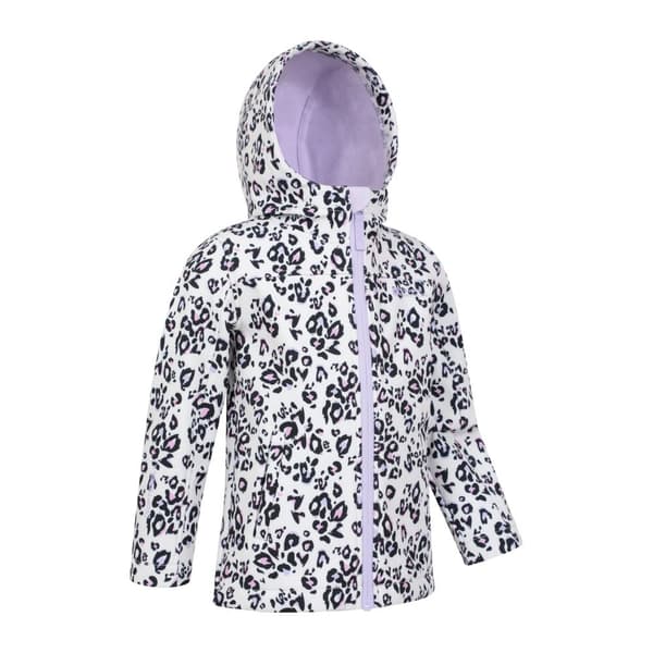 Mountain Warehouse Childrens/Kids Exodus II Leopard Print Water Resistant Soft Shell Jacket