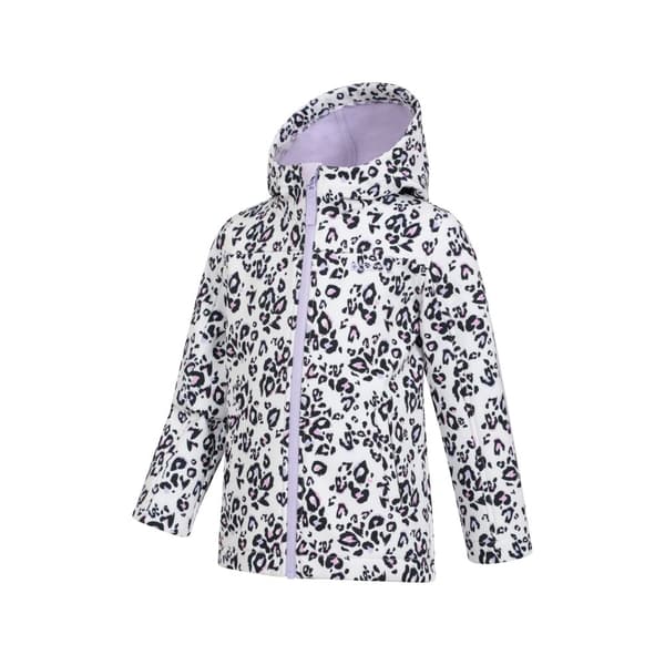 Mountain Warehouse Childrens/Kids Exodus II Leopard Print Water Resistant Soft Shell Jacket