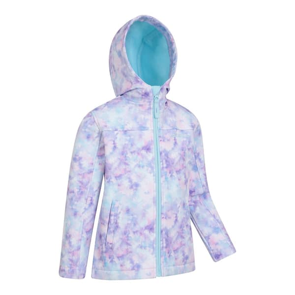 Mountain Warehouse Childrens/Kids Exodus II Tie Dye Water Resistant Soft Shell Jacket