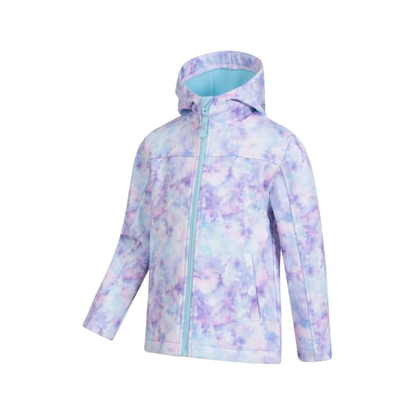Mountain Warehouse Childrens/Kids Exodus II Tie Dye Water Resistant Soft Shell Jacket