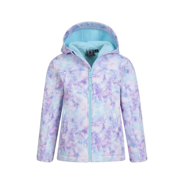Mountain Warehouse Childrens/Kids Exodus II Tie Dye Water Resistant Soft Shell Jacket