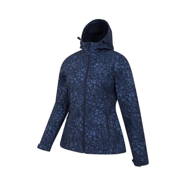 Mountain Warehouse Womens/Ladies Exodus Abstract Water Resistant Soft Shell Jacket
