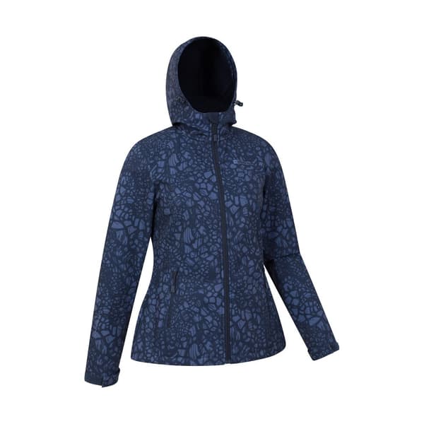 Mountain Warehouse Womens/Ladies Exodus Abstract Water Resistant Soft Shell Jacket