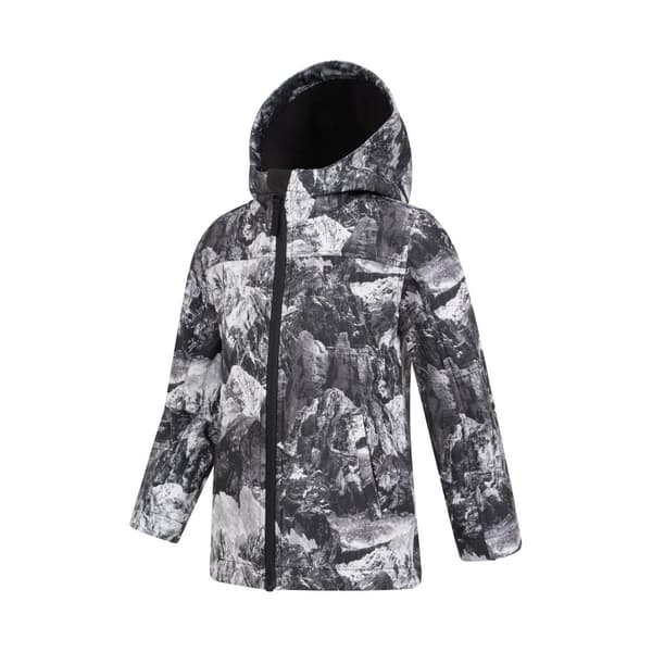 Mountain Warehouse Exodus II Monochrome - vattenavvisande jacka i mjukt skal för barn/unga