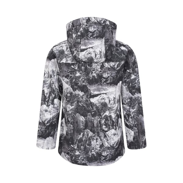 Mountain Warehouse Childrens/Kids Exodus II Monochrome Water Resistant Soft Shell Jacket
