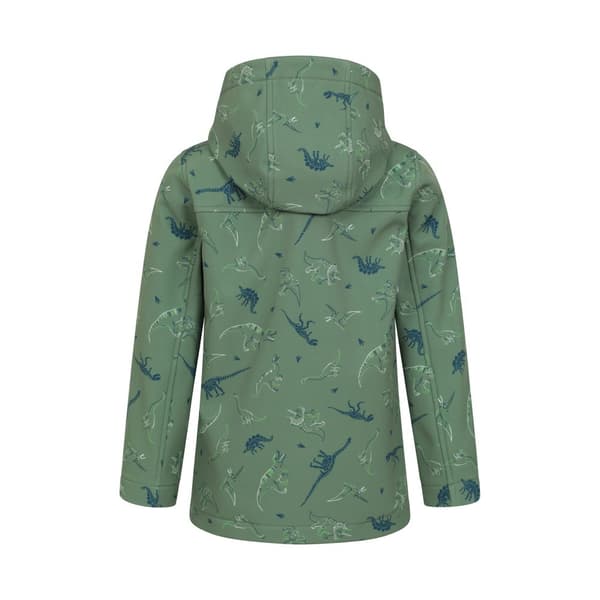 Mountain Warehouse Childrens/Kids Exodus II Dinosaurs Water Resistant Soft Shell Jacket