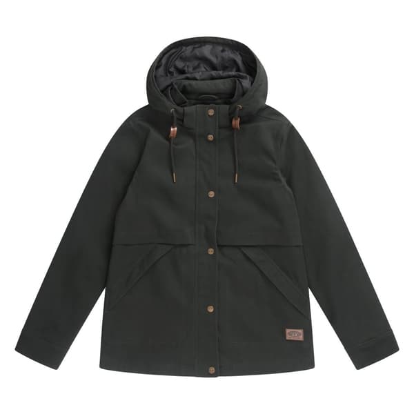 Animal Womens/Ladies Padstow Organic Cotton Jacket Dark Green 6 UK
