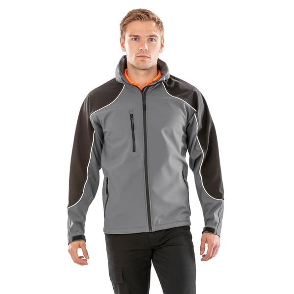 WORK-GUARD by Result Unisex Adult Ice Fell Soft Shell-jacka med huva
