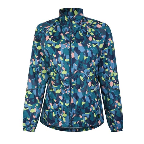 Dare 2B Womens/Ladies Resilient II Windshell Abstract Lightweight Jacket Fortune Green 8 UK