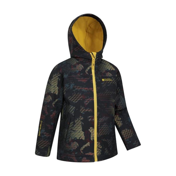 Mountain Warehouse Childrens/Kids Exodus II Printed Water Resistant Soft Shell Jacket