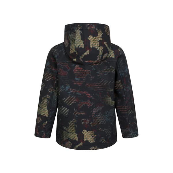 Mountain Warehouse Childrens/Kids Exodus II Printed Water Resistant Soft Shell Jacket