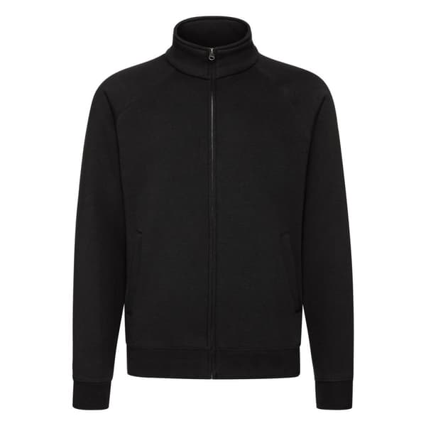 Fruit of the Loom Premium Sweat Jacket för herrar Black XXL