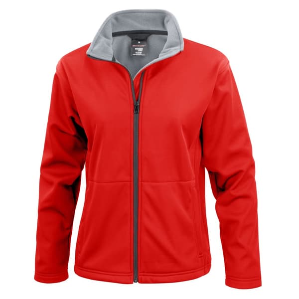 Result Core Womens/Ladies Soft Shell Jacket Red XXL