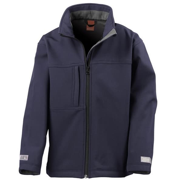 Result Childrens/Kids Classic Soft Shell Jacket Navy 7-8 Years