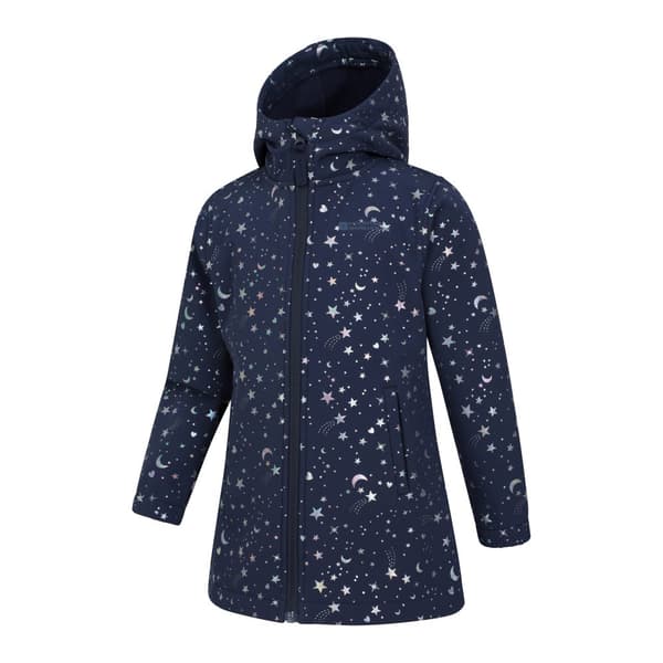Mountain Warehouse Childrens/Kids Exodus Stars Long Length Soft Shell Jacket