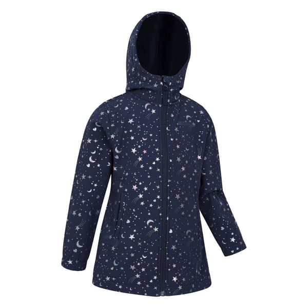 Mountain Warehouse Childrens/Kids Exodus Stars Long Length Soft Shell Jacket