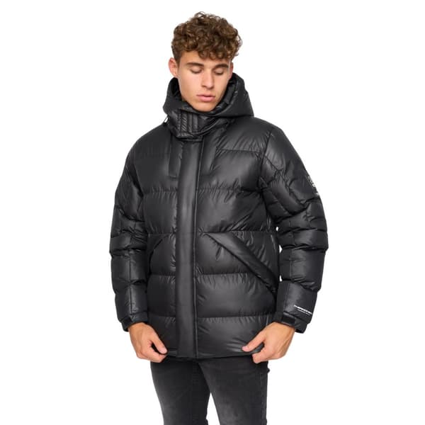 Crosshatch Mens Camptor Panelled Jacket Black XXL