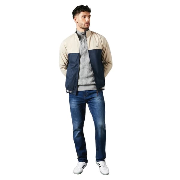 Maine Mens Two Tone Full Zip Jacket