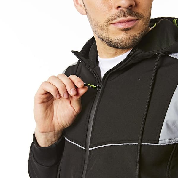 Lee Cooper Mens Reflective Hooded Jacket