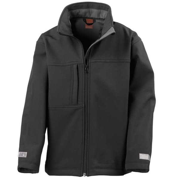 Result Childrens/Kids Classic Soft Shell Jacket Black 13-14 Years