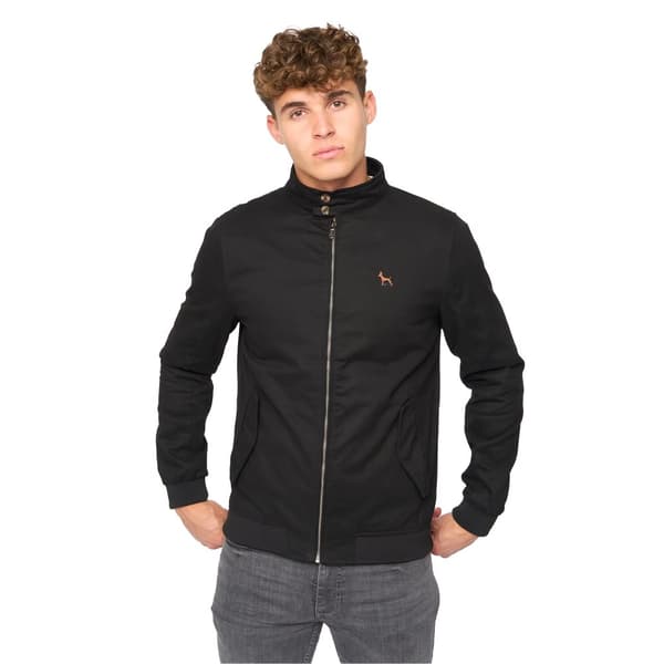 Bewley & Ritch Mens Tavistock Harrington Jacket Black L