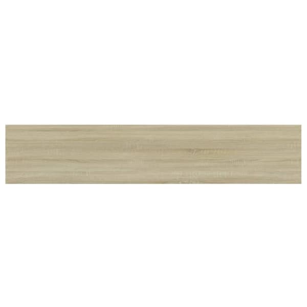vidaXL Hyllplan 4 st sonoma-ek 100x20x1,5 cm spånskiva