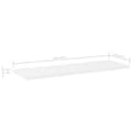 Miniatyrbilde 5 av 5: vidaXL Hylleplater 4 stk hvit 60x20x1,5 cm sponplate