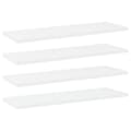 Miniatyrbilde 1 av 5: vidaXL Hylleplater 4 stk hvit 60x20x1,5 cm sponplate
