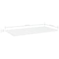 Miniatyrbilde 5 av 6: vidaXL Hylleplater 4 stk hvit 60x30x1,5 cm sponplate