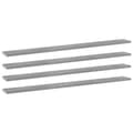 Miniatyrbilde 6 av 6: vidaXL Hylleplater 4 stk betonggrå 100x10x1,5 cm sponplate