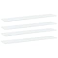 Miniatyrbilde 1 av 5: vidaXL Hylleplater 4 stk hvit 100x20x1,5 cm sponplate