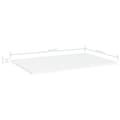 Miniatyrbilde 5 av 5: vidaXL Hylleplater 4 stk hvit 60x40x1,5 cm sponplate