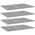 Miniatyrbilde 1 av 5: vidaXL Hylleplater 4 stk betonggrå 60x40x1,5 cm sponplate
