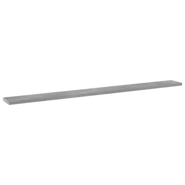 vidaXL boghylder 4 stk. 100x10x1,5 cm spånplade betongrå