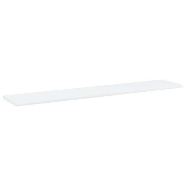 vidaXL Kirjahyllytasot 4 kpl valkoinen 100x20x1,5 cm lastulevy