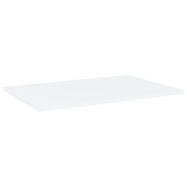 vidaXL boghylder 4 stk. 60x40x1,5 cm spånplade hvid