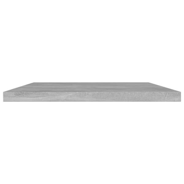 vidaXL boghylder 4 stk. 60x30x1,5 cm spånplade betongrå