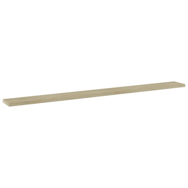 vidaXL boghylder 4 stk. 100x10x1,5 cm spånplade sonoma-eg