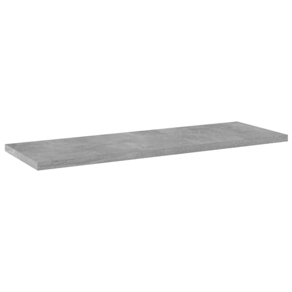 vidaXL Kirjahyllytasot 4 kpl betoninharmaa 60x20x1,5 cm lastulevy