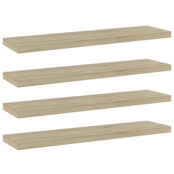 vidaXL Hylleplater 4 stk sonoma eik 40x10x1,5 cm sponplate
