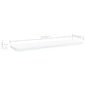 Miniatyrbilde 5 av 5: vidaXL Hylleplater 4 stk hvit 40x10x1,5 cm sponplate