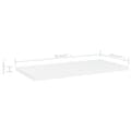 Miniatyrbilde 5 av 5: vidaXL Hylleplater 4 stk hvit 40x20x1,5 cm sponplate