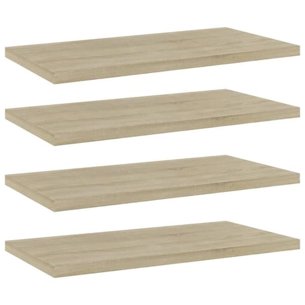vidaXL Hylleplater 4 stk sonoma eik 40x20x1,5 cm sponplate
